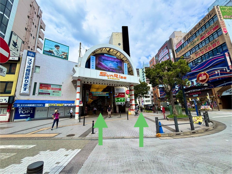 サンライズ蒲田商店街入口